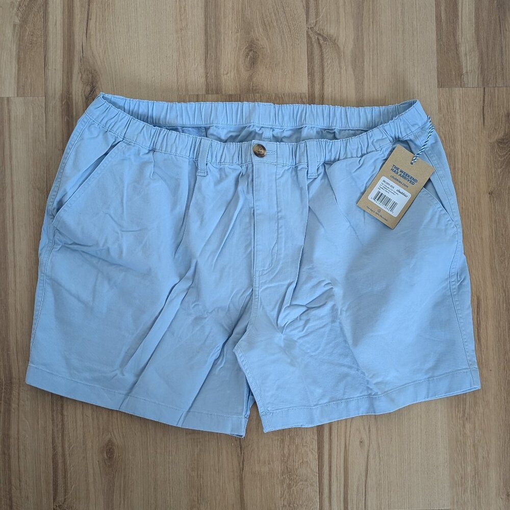 NWT Chubbies “The Altitudes” Originals Seersucker Shorts – XXL, Light Blue